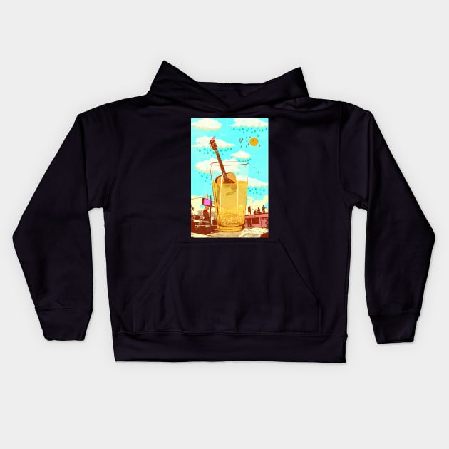 DAY BEER Kids Hoodie by Showdeer